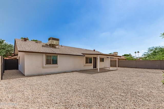 2348 E Diamond Ave, Mesa, AZ 85204 - back of property featuring stucco siding, a fenced backyard, and a patio area
