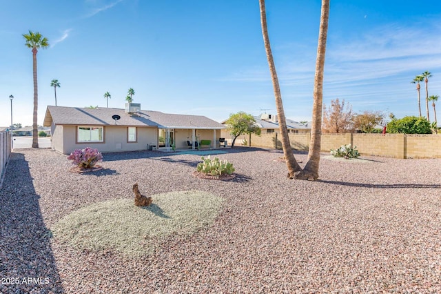 ranch-style house with central AC