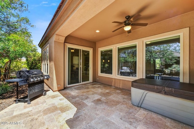 12903 W Brookhart Way, Peoria, AZ 85383 - view of patio with a ceiling fan