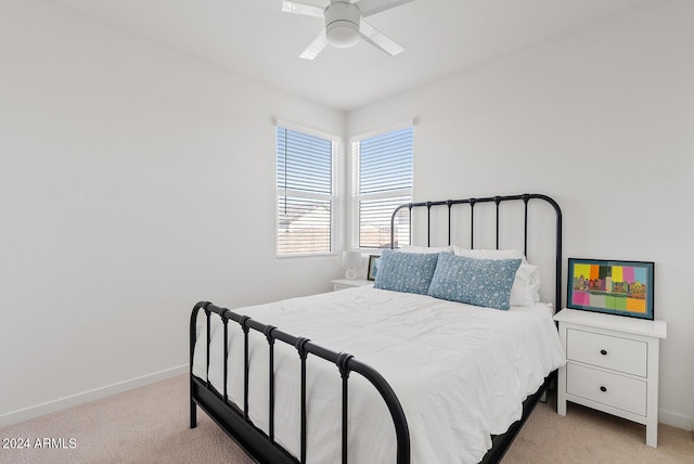 5650 S Feliz, Mesa, AZ 85212 - carpeted bedroom with baseboards and a ceiling fan