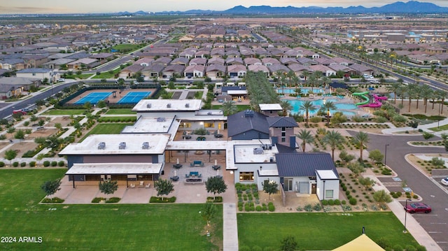 5650 S Feliz, Mesa, AZ 85212 - aerial view of property's location featuring a mountainous background and a pool