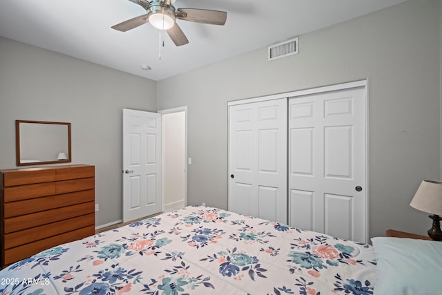 2243 E Cortez Dr, Gilbert, AZ 85234 - bedroom featuring a closet and ceiling fan
