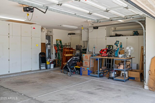 2243 E Cortez Dr, Gilbert, AZ 85234 - garage featuring water heater and a garage door opener
