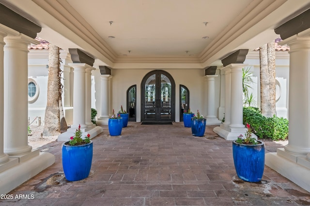 2243 E Cortez Dr, Gilbert, AZ 85234 - property entrance featuring french doors and stucco siding