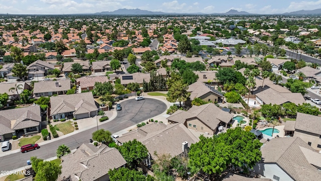 2243 E Cortez Dr, Gilbert, AZ 85234 - aerial view of residential area featuring a mountain backdrop