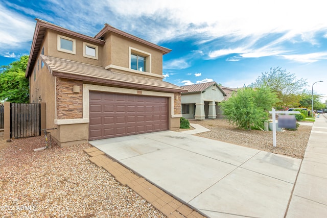 view of front of home featuring a garage