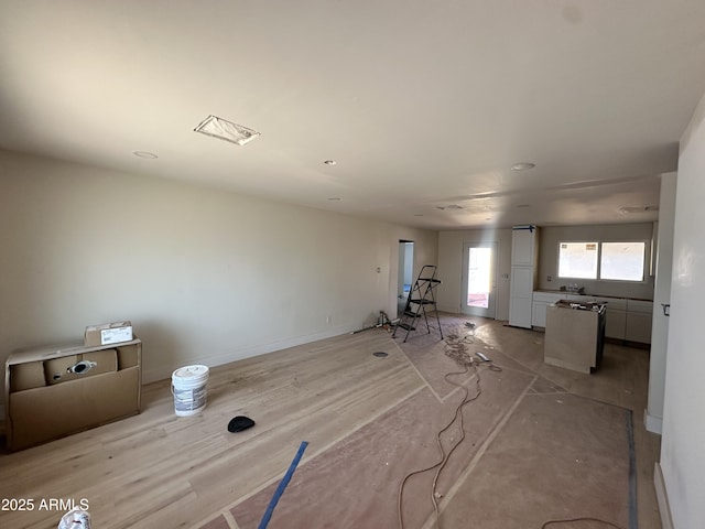 3725 E Karen Dr, Phoenix, AZ 85032 - unfurnished living room with baseboards and recessed lighting