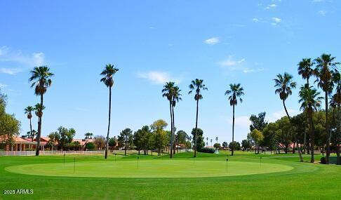 surrounding community featuring a lawn