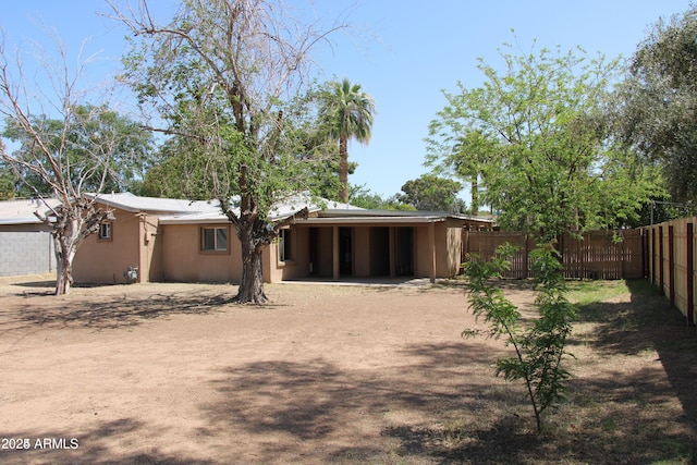 view of back of property