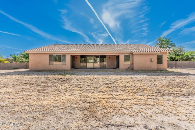 view of rear view of property