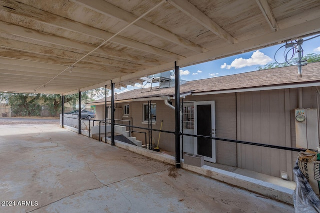 view of horse barn