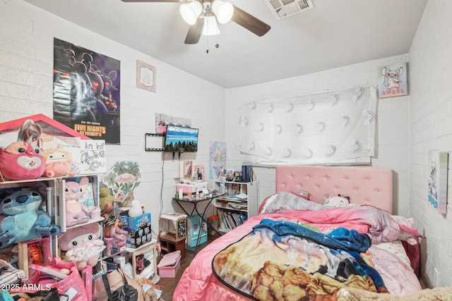 2223 E Roosevelt St, Phoenix, AZ 85006 - bedroom with ceiling fan and visible vents