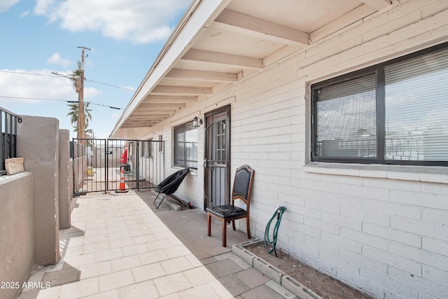 2223 E Roosevelt St, Phoenix, AZ 85006 - view of patio / terrace featuring a gate and fence
