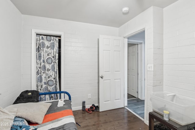 2223 E Roosevelt St, Phoenix, AZ 85006 - bedroom with dark wood-type flooring