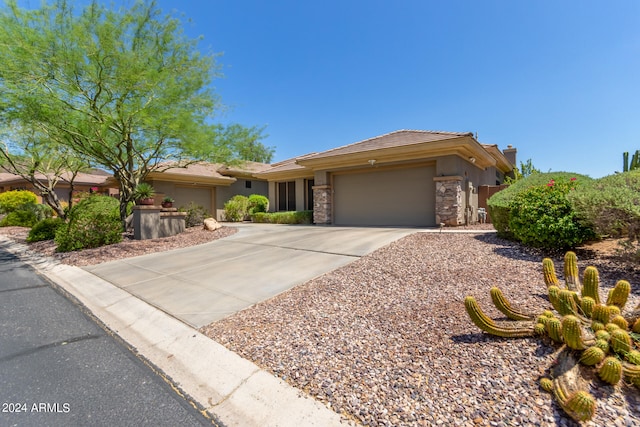 view of front of house featuring a garage