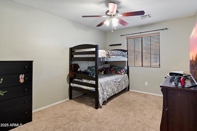 17802 N 114th Ln, Surprise, AZ 85378 - bedroom with carpet floors, baseboards, and a ceiling fan