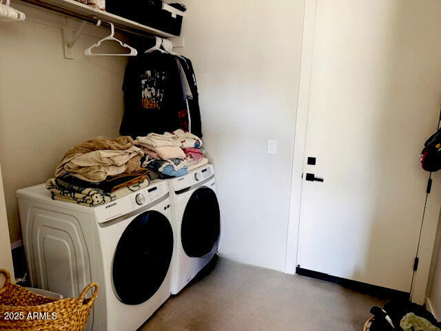 22218 S 208th St, Queen Creek, AZ 85142 - washroom featuring separate washer and dryer