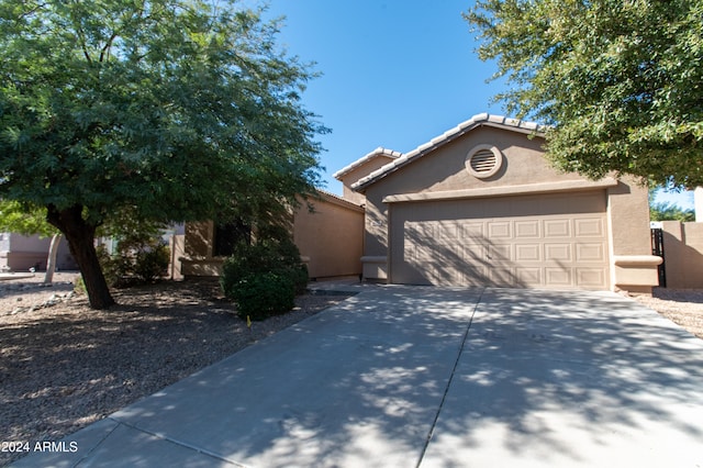 view of front of house featuring a garage