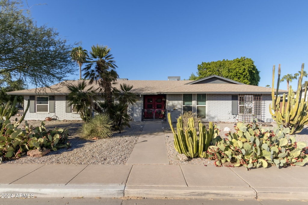 view of ranch-style house