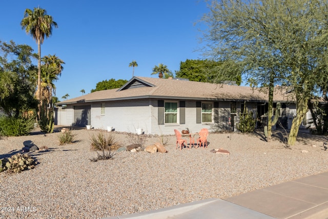 view of ranch-style house