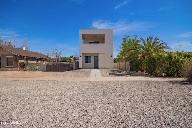 1913 W Adams St, Phoenix, AZ 85009 - contemporary house with a balcony and stucco siding