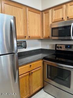 kitchen with stainless steel appliances