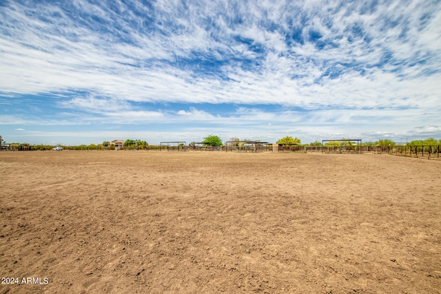 exterior space featuring a rural view