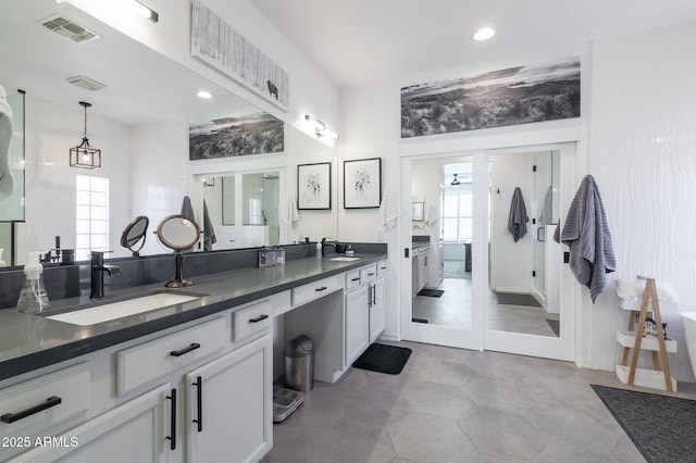 bathroom featuring vanity