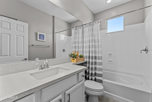 4246 Stage Stop Way, Wickenburg, AZ 85390 - full bathroom with toilet, shower / tub combo with curtain, and vanity