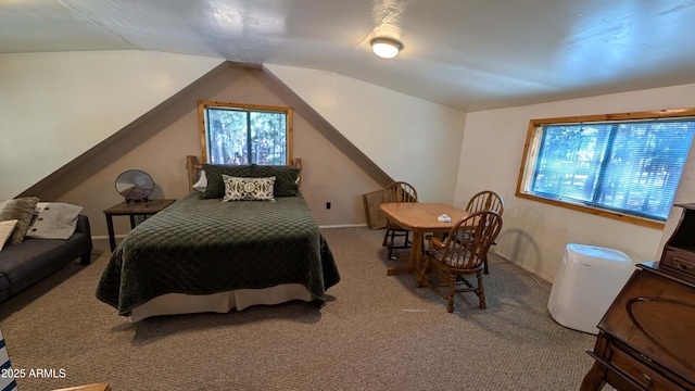 2425 Tall Trees Loop, Forest Lakes, AZ 85931 - bedroom with carpet floors and lofted ceiling