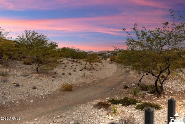 view of nature at dusk