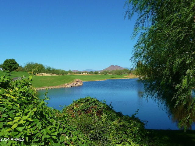 property view of water with a mountain view