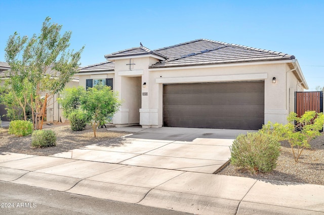 view of front of house featuring a garage