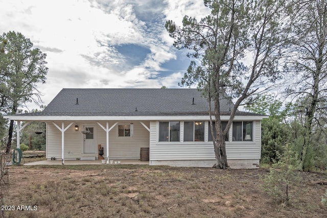 back of house featuring a patio area