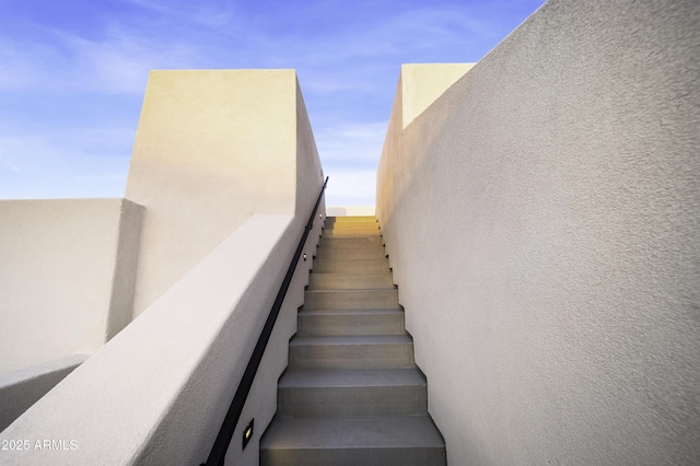 view of stairway