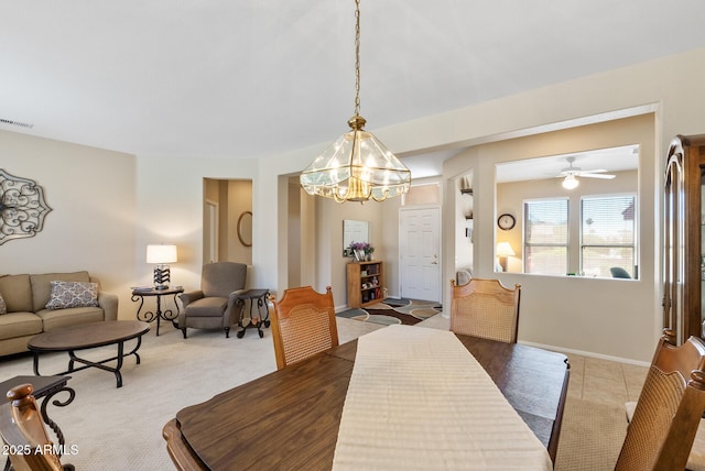 20394 N Coronado Way, Surprise, AZ 85374 - dining room featuring a chandelier and light tile patterned floors