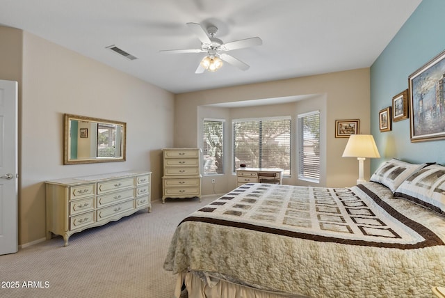 20394 N Coronado Way, Surprise, AZ 85374 - bedroom with light carpet and a ceiling fan