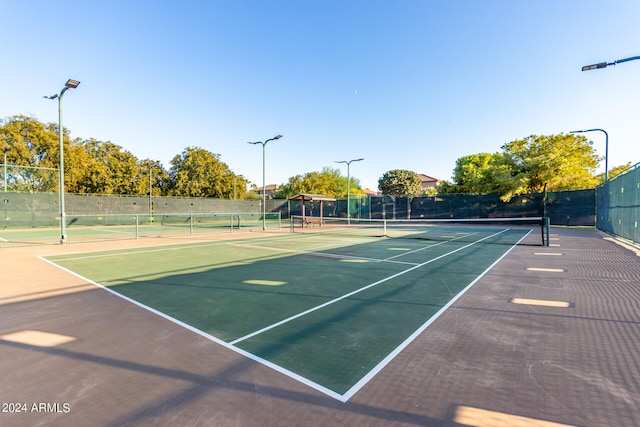 view of sport court