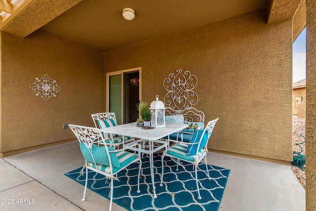 view of patio / terrace featuring outdoor dining area