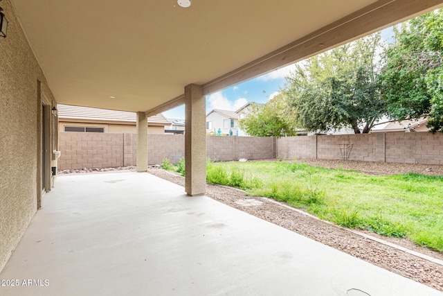 view of patio / terrace featuring a fenced backyard