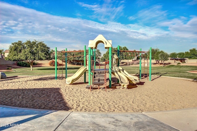 view of community jungle gym