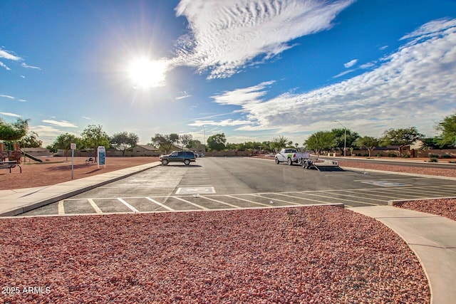 view of vehicle parking