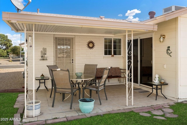 view of patio / terrace featuring outdoor dining space