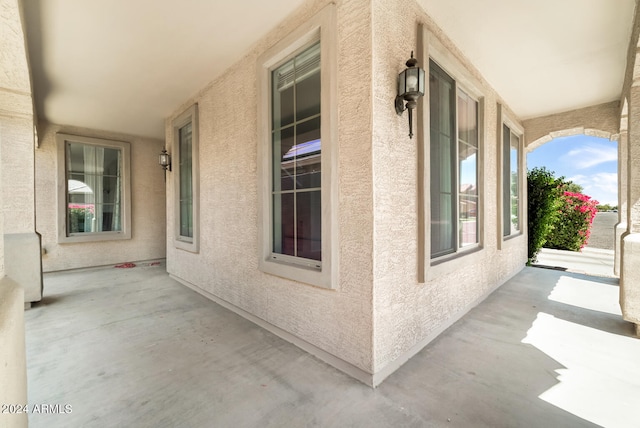 view of patio / terrace featuring covered porch