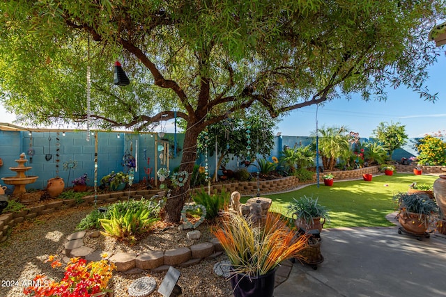 19104 N Smith Dr, Maricopa, AZ 85139 - view of yard with a fenced backyard and a patio