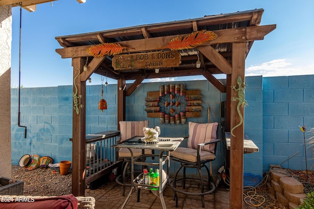 19104 N Smith Dr, Maricopa, AZ 85139 - view of patio featuring a gazebo
