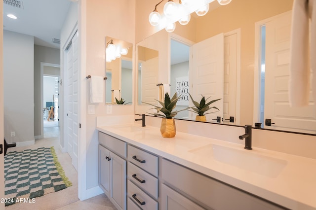 bathroom featuring vanity