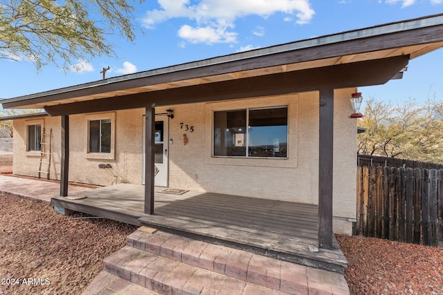 view of front of house with a porch