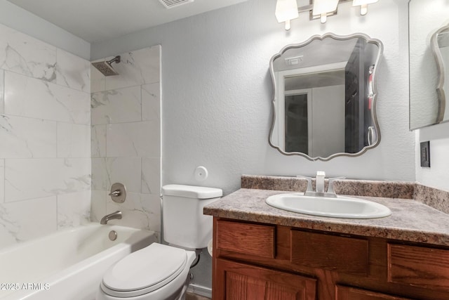 6902 W Devonshire Ave Unit 1280, Phoenix, AZ 85033 - bathroom with toilet, shower / washtub combination, visible vents, and vanity