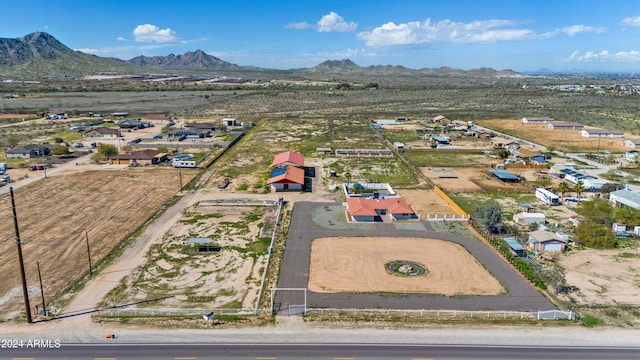 aerial view featuring a mountain view